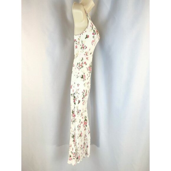 Reformation White Pink Floral Germain Maxi Dress $328 - Picture 9 of 13